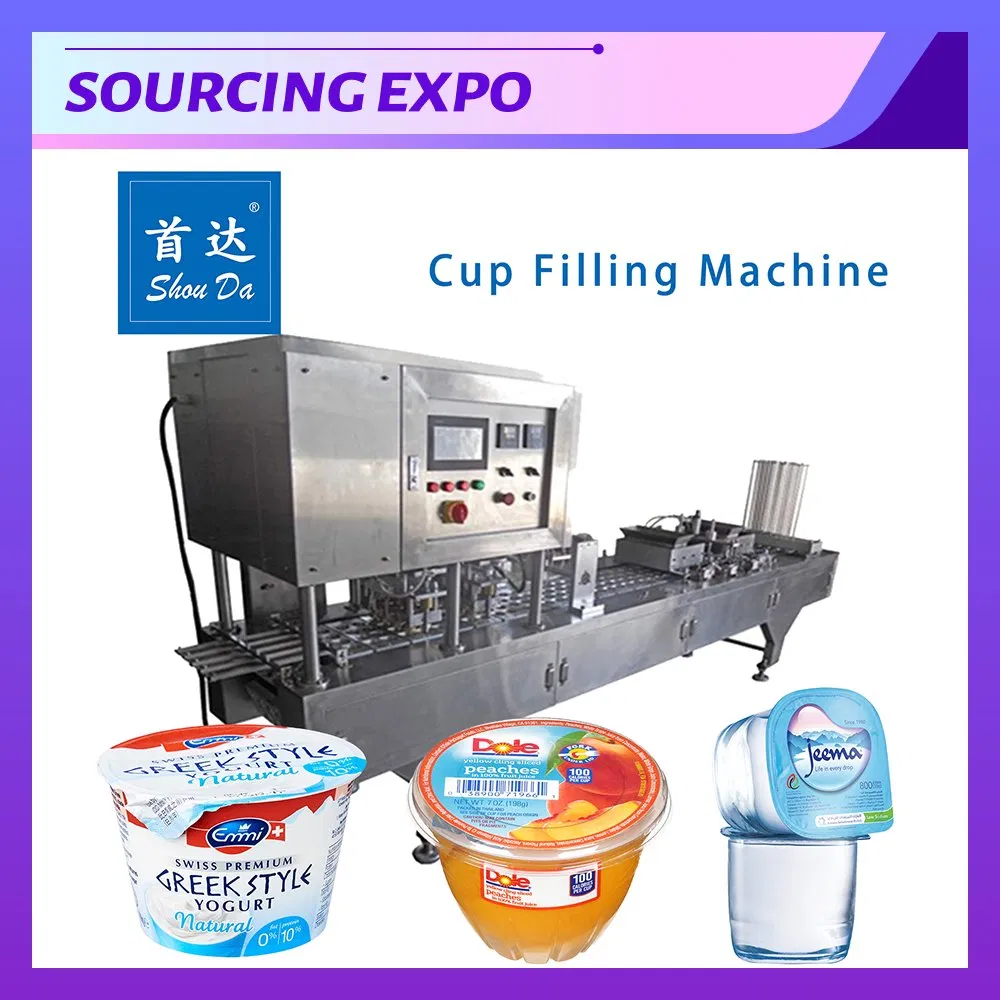 Automated Food Packaging High-Speed Fruit Granule Jelly Cup Filling and Sealing Machine Line