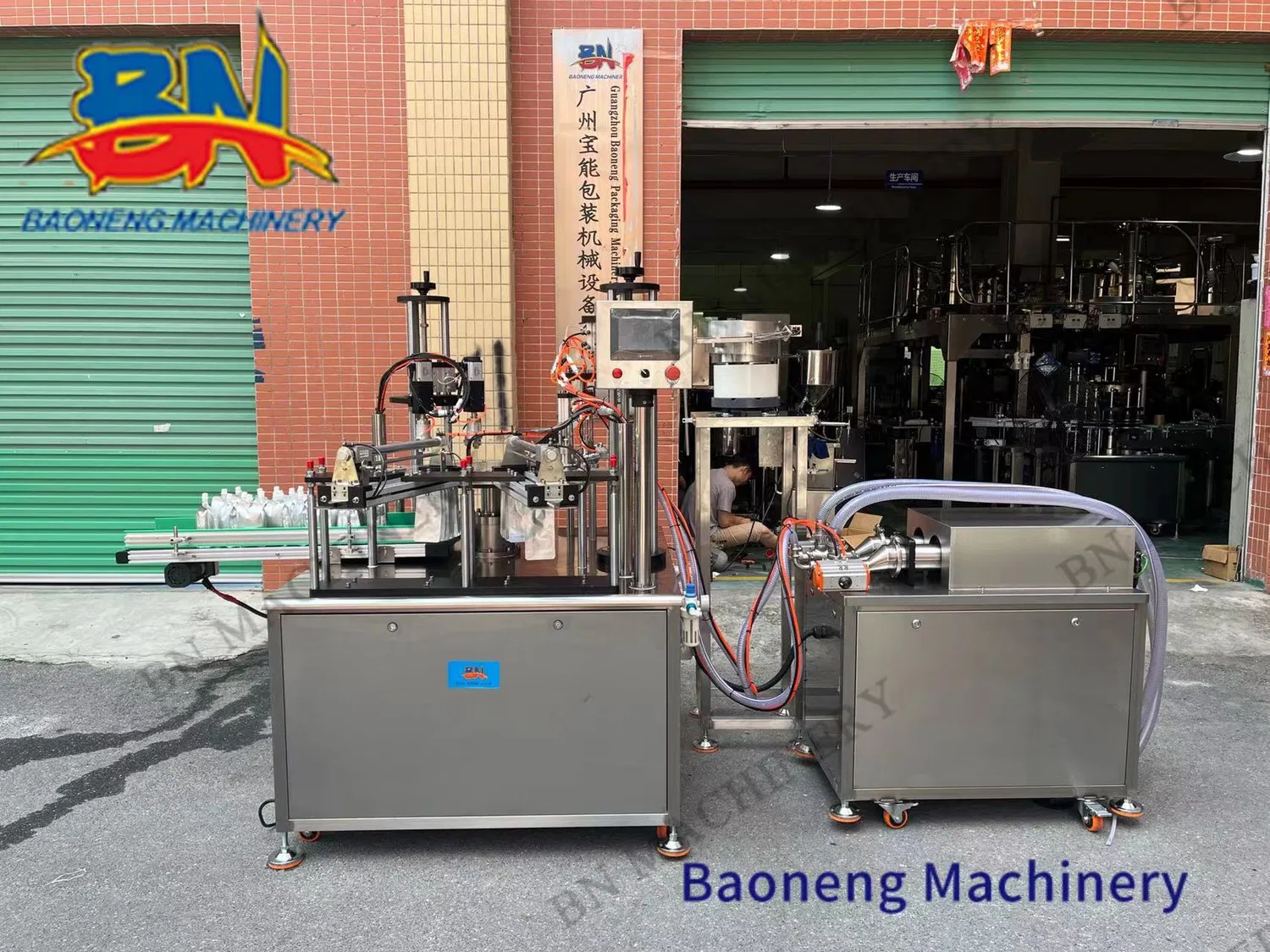 Automatic Liquid Spouted Pouch Packing Machine for Jelly Milk Sauce Filling Capping