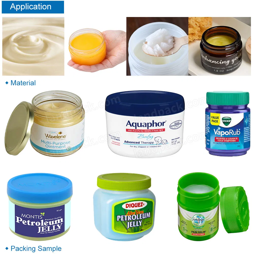 Automatic Single Head Gear Pump Filler Vaseline Petroleum Jelly Liquid Bottle Filling Capping and Labeling Machine