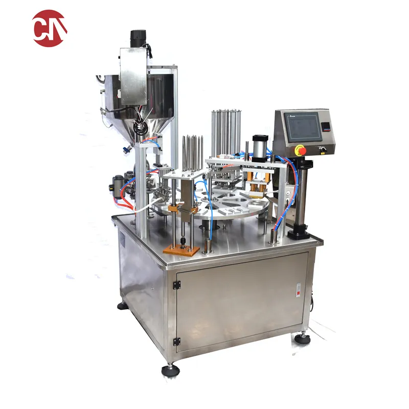 Automatic Yogurt Pudding Ice Cream Water Jelly Cup Filling Sealing Machine