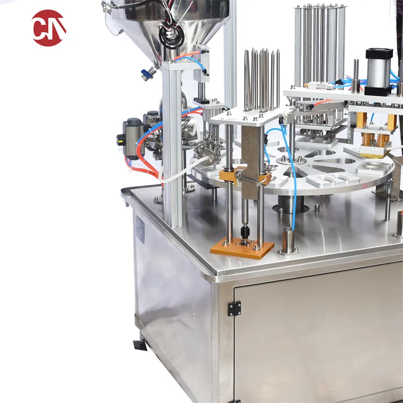 Automatic Yogurt Pudding Ice Cream Water Jelly Cup Filling Sealing Machine