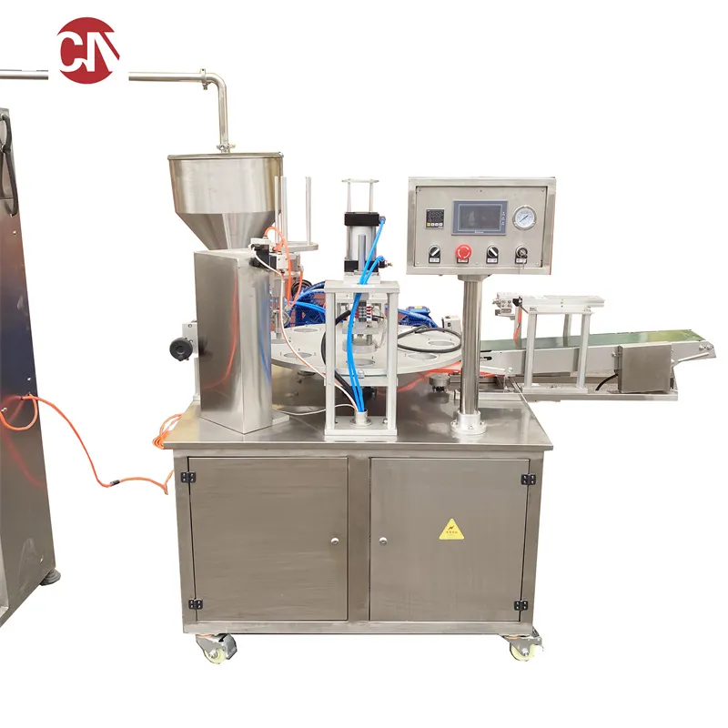 Automatic Yogurt Pudding Ice Cream Water Jelly Cup Filling Sealing Machine