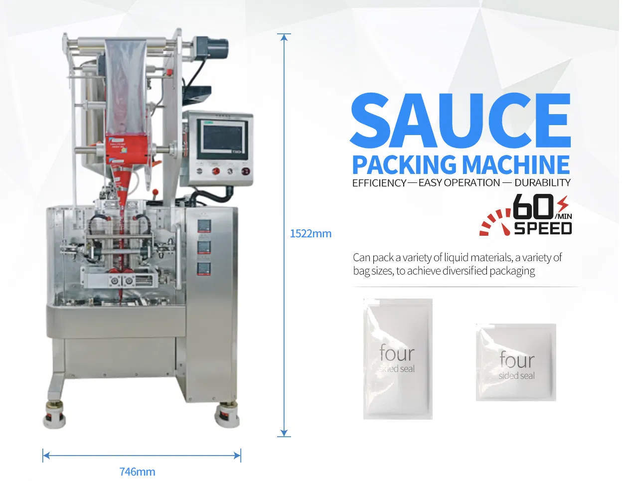 Factory Price Automatic Vertical Water Sachet Stick Bag Fruit Juice Filling Ice Lolly Jelly Popsicle Liquid Packing Machine