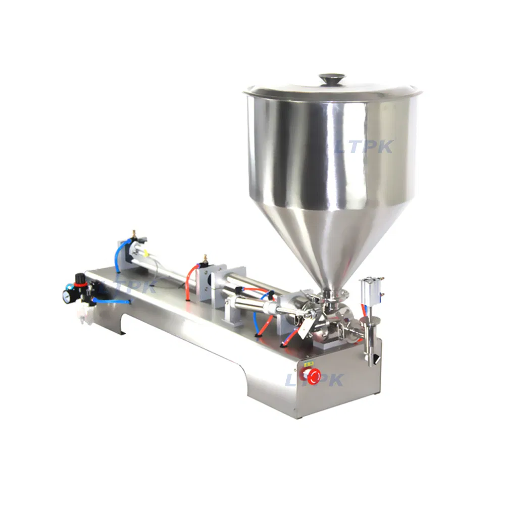G1wg 100-1000ml Pneumatic Semi-Automatic Peanut Butter Viscous Liquid Yogurt Jelly Tomato Paste Jam Sauce Honey Filling Machine