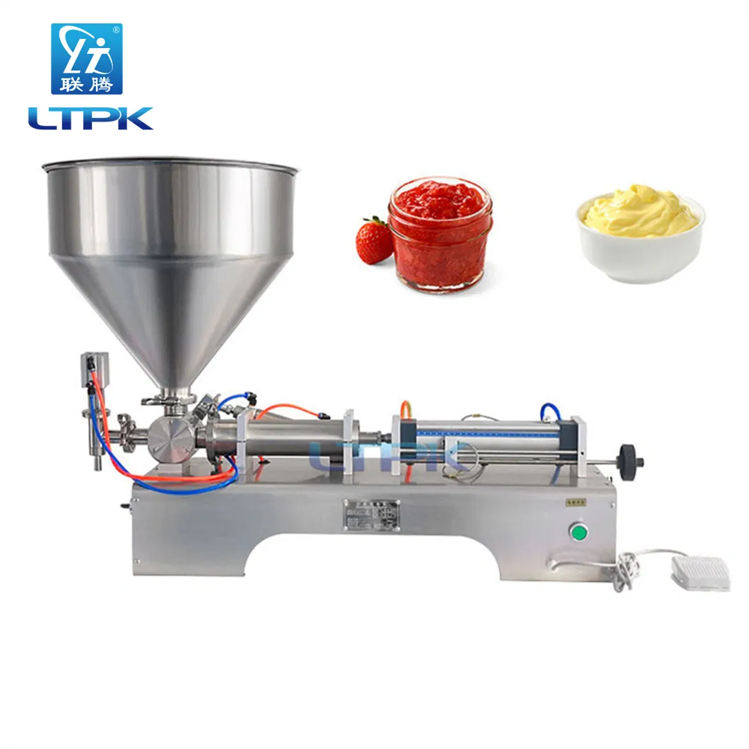 G1wg 100-1000ml Pneumatic Semi-Automatic Peanut Butter Viscous Liquid Yogurt Jelly Tomato Paste Jam Sauce Honey Filling Machine