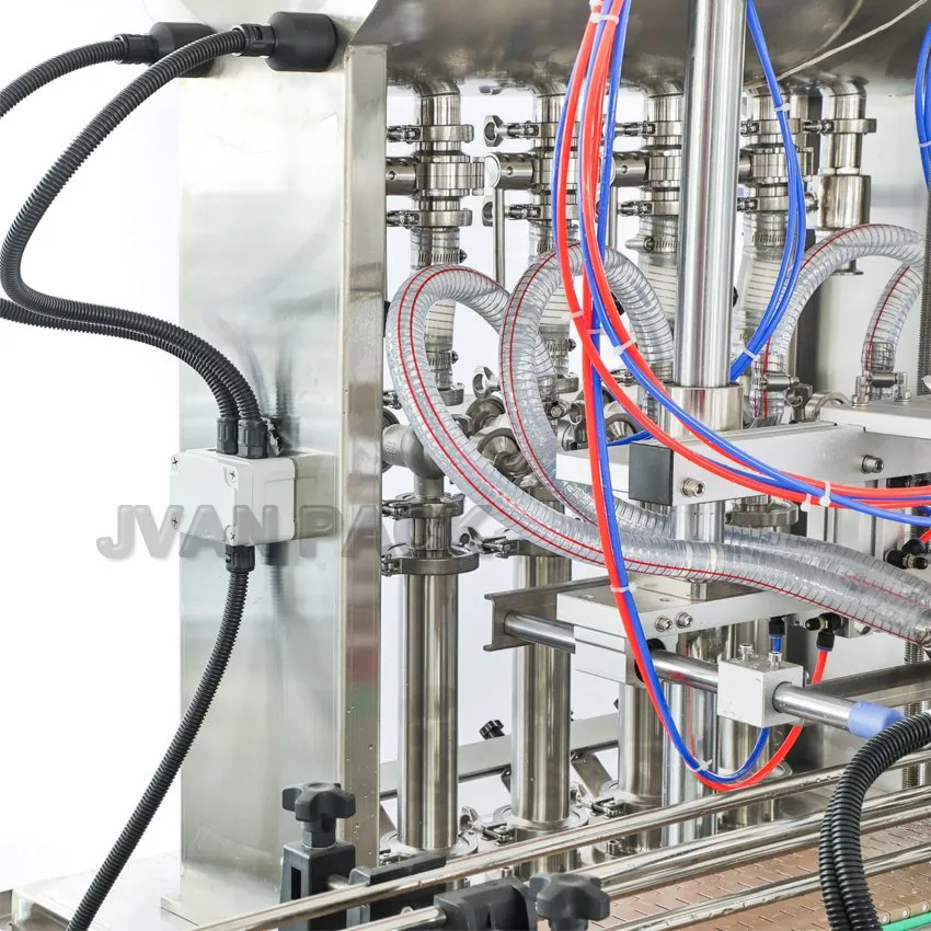 Gt4t Automatic Tomato Paste Hot Sauce Honey Jar Ketchup Jelly Filler Cream Peanut Butter Oil Jam Liquid Shampoo Filling Machine with Mixer and Heater